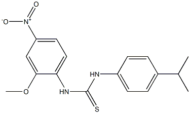 1-(2-methoxy-4-nitrophenyl)-3-(4-propan-2-ylphenyl)thiourea Struktur