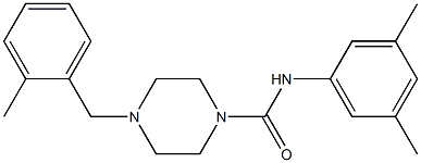 N-(3,5-dimethylphenyl)-4-[(2-methylphenyl)methyl]piperazine-1-carboxamide Struktur