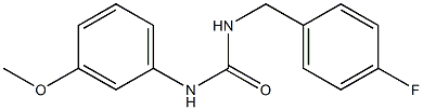 1-[(4-fluorophenyl)methyl]-3-(3-methoxyphenyl)urea Struktur