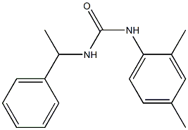 1-(2,4-dimethylphenyl)-3-(1-phenylethyl)urea Struktur