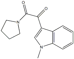 1-(1-methylindol-3-yl)-2-pyrrolidin-1-ylethane-1,2-dione Struktur