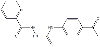 1-(4-acetylphenyl)-3-(pyridine-2-carbonylamino)urea Struktur