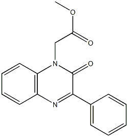 methyl 2-(2-oxo-3-phenylquinoxalin-1-yl)acetate Struktur