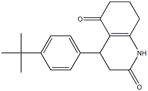 4-(4-tert-butylphenyl)-1,3,4,6,7,8-hexahydroquinoline-2,5-dione Struktur