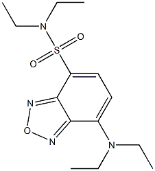 7-(diethylamino)-N,N-diethyl-2,1,3-benzoxadiazole-4-sulfonamide Struktur