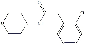 2-(2-chlorophenyl)-N-morpholin-4-ylacetamide Struktur