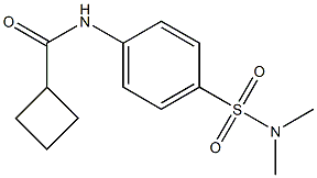 N-[4-(dimethylsulfamoyl)phenyl]cyclobutanecarboxamide Struktur