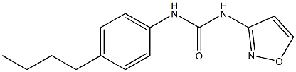 1-(4-butylphenyl)-3-(1,2-oxazol-3-yl)urea Struktur