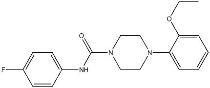 4-(2-ethoxyphenyl)-N-(4-fluorophenyl)piperazine-1-carboxamide Struktur