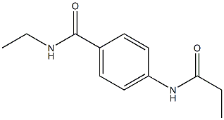 N-ethyl-4-(propanoylamino)benzamide Struktur