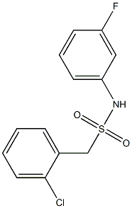 1-(2-chlorophenyl)-N-(3-fluorophenyl)methanesulfonamide Struktur