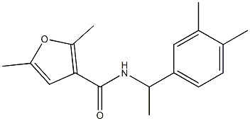 N-[1-(3,4-dimethylphenyl)ethyl]-2,5-dimethylfuran-3-carboxamide Struktur