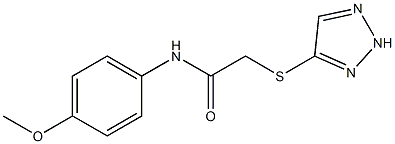 N-(4-methoxyphenyl)-2-(2H-triazol-4-ylsulfanyl)acetamide Struktur