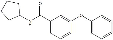 N-cyclopentyl-3-phenoxybenzamide Struktur