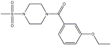 (3-ethoxyphenyl)-(4-methylsulfonylpiperazin-1-yl)methanone Struktur