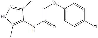 2-(4-chlorophenoxy)-N-(3,5-dimethyl-1H-pyrazol-4-yl)acetamide Struktur