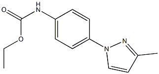 ethyl N-[4-(3-methylpyrazol-1-yl)phenyl]carbamate Struktur