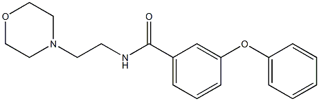 N-(2-morpholin-4-ylethyl)-3-phenoxybenzamide Struktur