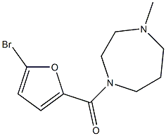 (5-bromofuran-2-yl)-(4-methyl-1,4-diazepan-1-yl)methanone Struktur