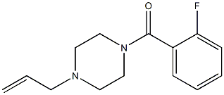 (2-fluorophenyl)-(4-prop-2-enylpiperazin-1-yl)methanone Struktur