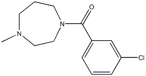 (3-chlorophenyl)-(4-methyl-1,4-diazepan-1-yl)methanone Struktur