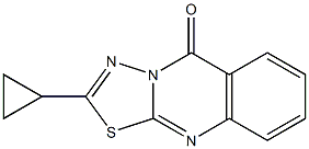 2-cyclopropyl-[1,3,4]thiadiazolo[2,3-b]quinazolin-5-one Struktur