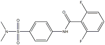 N-[4-(dimethylsulfamoyl)phenyl]-2,6-difluorobenzamide Struktur