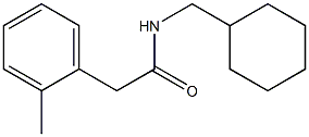 N-(cyclohexylmethyl)-2-(2-methylphenyl)acetamide Struktur