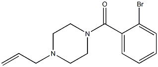 (2-bromophenyl)-(4-prop-2-enylpiperazin-1-yl)methanone Struktur