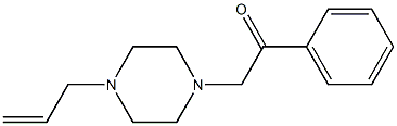 2-phenyl-1-(4-prop-2-enylpiperazin-1-yl)ethanone Struktur