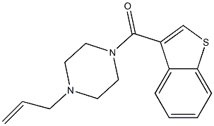 1-benzothiophen-3-yl-(4-prop-2-enylpiperazin-1-yl)methanone Struktur