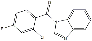 benzimidazol-1-yl-(2-chloro-4-fluorophenyl)methanone Struktur