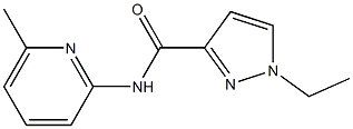 1-ethyl-N-(6-methylpyridin-2-yl)pyrazole-3-carboxamide Struktur