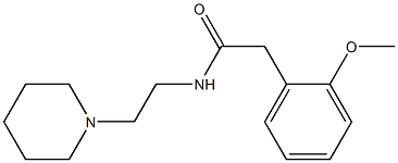 2-(2-methoxyphenyl)-N-(2-piperidin-1-ylethyl)acetamide Struktur