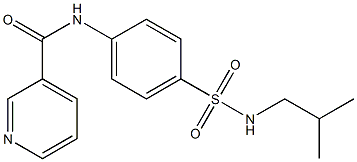 N-[4-(2-methylpropylsulfamoyl)phenyl]pyridine-3-carboxamide Struktur