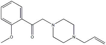 2-(2-methoxyphenyl)-1-(4-prop-2-enylpiperazin-1-yl)ethanone Struktur