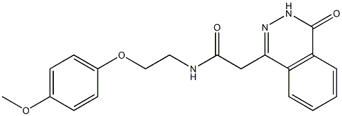 N-[2-(4-methoxyphenoxy)ethyl]-2-(4-oxo-3H-phthalazin-1-yl)acetamide Struktur