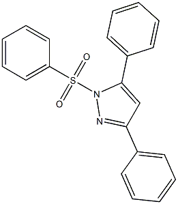 1-(benzenesulfonyl)-3,5-diphenylpyrazole Struktur