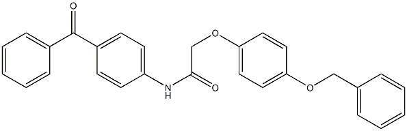 N-(4-benzoylphenyl)-2-(4-phenylmethoxyphenoxy)acetamide Struktur