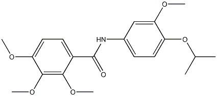 2,3,4-trimethoxy-N-(3-methoxy-4-propan-2-yloxyphenyl)benzamide Struktur