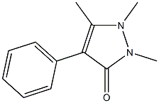 1,2,5-trimethyl-4-phenylpyrazol-3-one Struktur