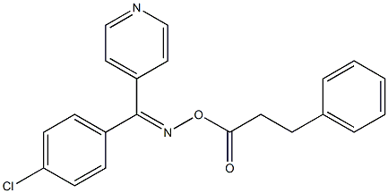 [(Z)-[(4-chlorophenyl)-pyridin-4-ylmethylidene]amino] 3-phenylpropanoate Struktur