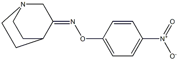 (E)-N-(4-nitrophenoxy)-1-azabicyclo[2.2.2]octan-3-imine Struktur