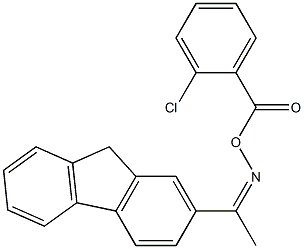 [(Z)-1-(9H-fluoren-2-yl)ethylideneamino] 2-chlorobenzoate Structure