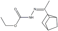 ethyl N-[(Z)-1-(3-bicyclo[2.2.1]heptanyl)ethylideneamino]carbamate Struktur