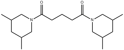 1,5-bis(3,5-dimethylpiperidin-1-yl)pentane-1,5-dione Struktur