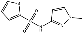 N-(1-methylpyrazol-3-yl)thiophene-2-sulfonamide Struktur