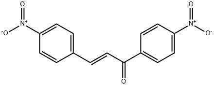 (E)-1,3-bis(4-nitrophenyl)prop-2-en-1-one Struktur