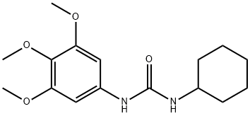 1-cyclohexyl-3-(3,4,5-trimethoxyphenyl)urea Struktur