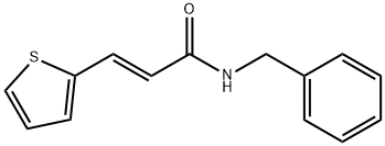 (E)-N-benzyl-3-thiophen-2-ylprop-2-enamide Struktur